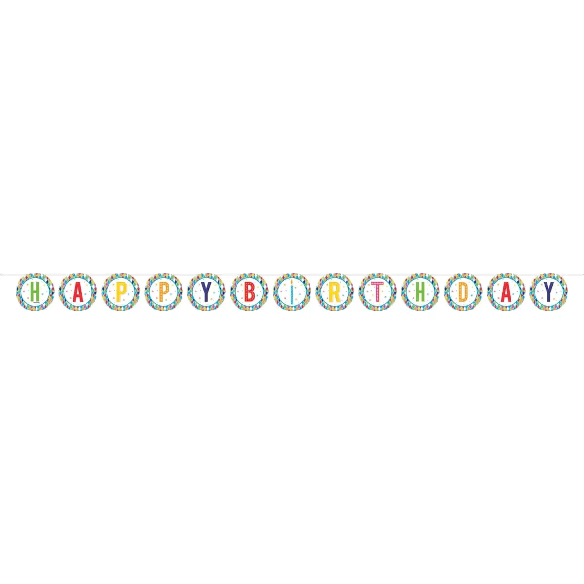 Creative Converting 340223 Bright Birthday Banner