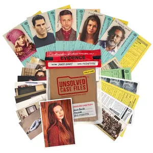 Jamie Banks Case Detective Game Unsolved Mystery Files, Cold Murder Suspense Game, Suitable for 14+ Players, Friends Party Halloween Christmas, Party Game Cards, Themed Card Game, Card Games