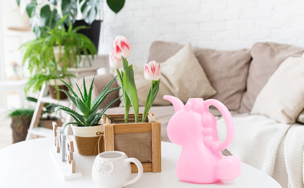 Cute White Unicorn Watering Can - Fun Indoor Plant Pitcher Gift for Kids & Plant Moms 18.8cm x 19.8cm x 10.5cm