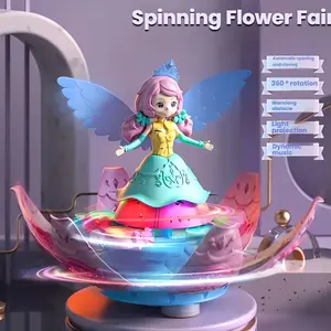 Dancing Princess Toy, 360 Degree Rotation, Light and Music, Automatic Obstacle Avoidance, Birthday Gift, Christmas Gift, Halloween Gift