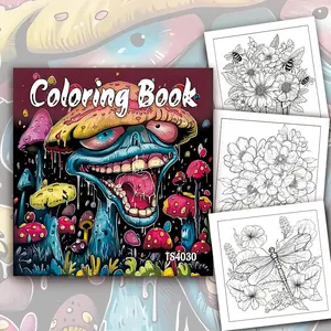 Fantasy Pattern Coloring Book, 1 Count 30 Pages Cartoon Pattern Coloring Book, DIY Painting Supplies for Teenager, Adult