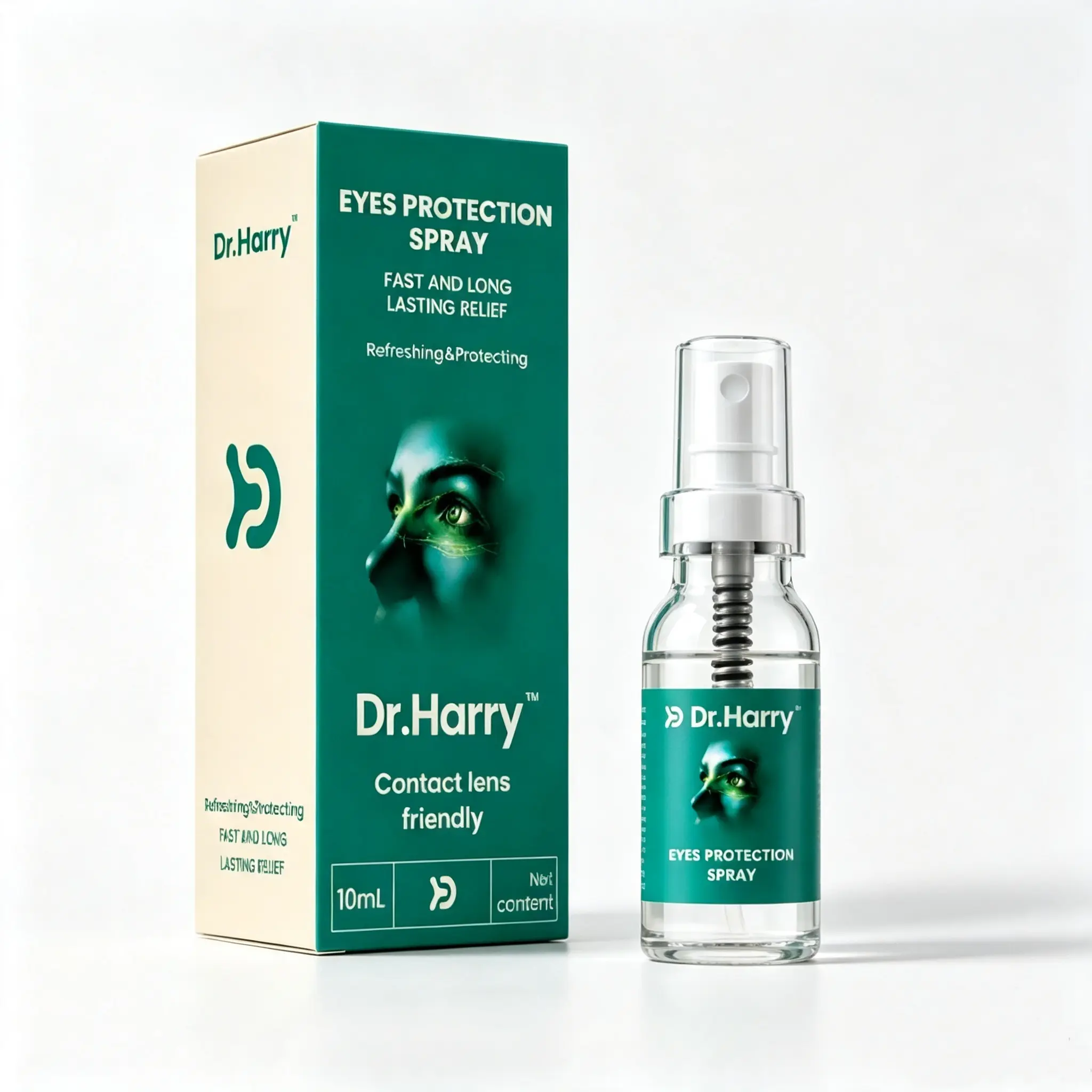 DR.HARRY 04 Lutein Eye Spray, Refreshing Comfort for Tired Stressed Eyes, Infused with Calendula, Lutein & Vitamin E, Gentle Soothing Daily Eye Care