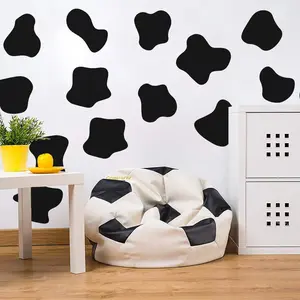 Cow Pattern Wall Sticker, 24pcs/set Self Adhesive Wall Decal, Wall Art Decorative Sticker for Home Living Room Bedroom, Ornaments