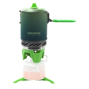 Fixed Star X2 Backpacking and Camping Stove System Outdoor Propane Camp Cooking Gear Portable Pot Jet Burner Set Ideal for Hiking, Trekking, Fishing, Hunting Trips and Emergency Use