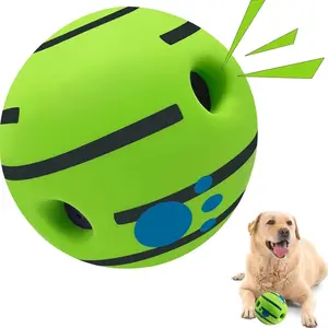 Wobble Giggle Ball for Dogs, Interactive Dog Toys for Boredom, Squeaky Ball Dog Toys to Keep Them Busy, Pet Toys for Small Medium Large Dogs, Fun Giggle Sounds When Rolled(5.51Inch)