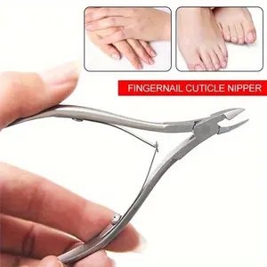 Precision Stainless Steel Cuticle Scissors - Hypoallergenic, Nippers for Dead Skin Removal, Manicure & Pedicure Care Tool with Ergonomic Handles