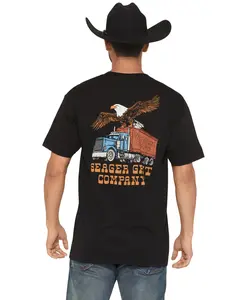 Seager Men's Big Rig Short Sleeve Graphic T-Shirt - Mtsp26bigrigblk