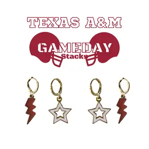 Texas A&M Spirit  Earring Stack For Aggies Game Day