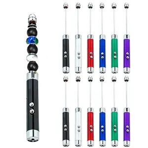 12/6pcs Beadable DIY LED Flashlight Set, Mini UV Infrared Money Detector Torch, Portable Multicolor LED Light for Accessories and Outdoor Use, Holiday Gift, Birthday Gift