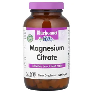 Bluebonnet Nutrition Magnesium Citrate, 120 Caplets (200 mg per Caplet)