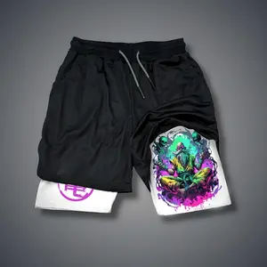 Dragon Ball DBZ Master Roshi 80s 90s summer men shorts for men jorts outfit men graphic shorts Double-layer sports shorts Comfortable short shorts summer