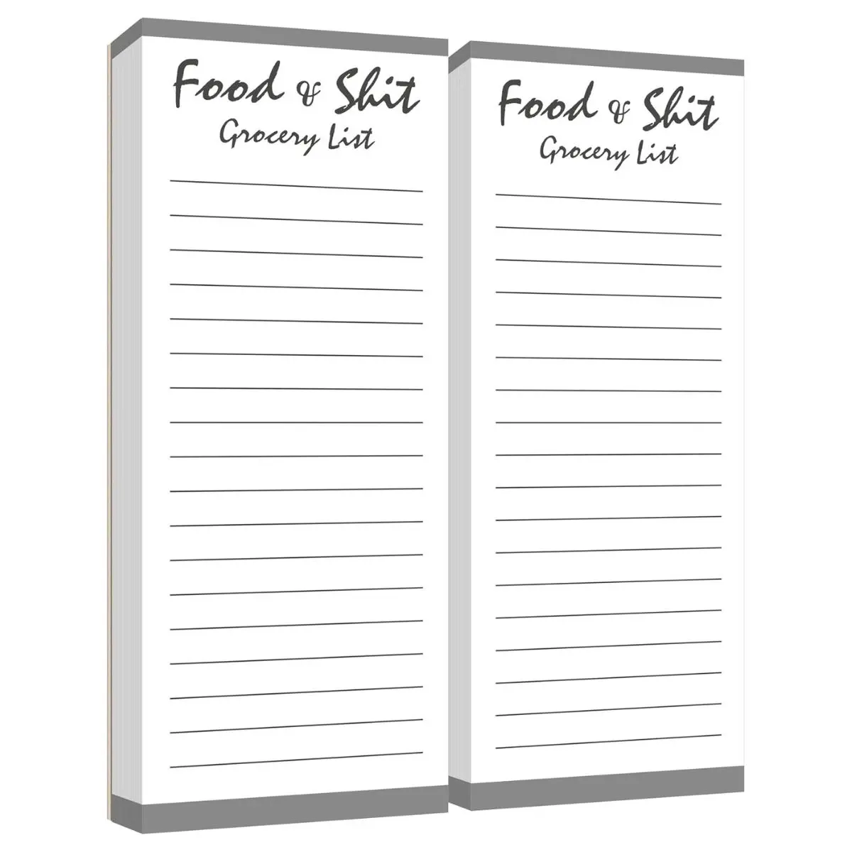 2-Pack Magnetic Grocery List Notepad – 200 Sheets Shopping List & Tear-Off Memo for Refrigerator