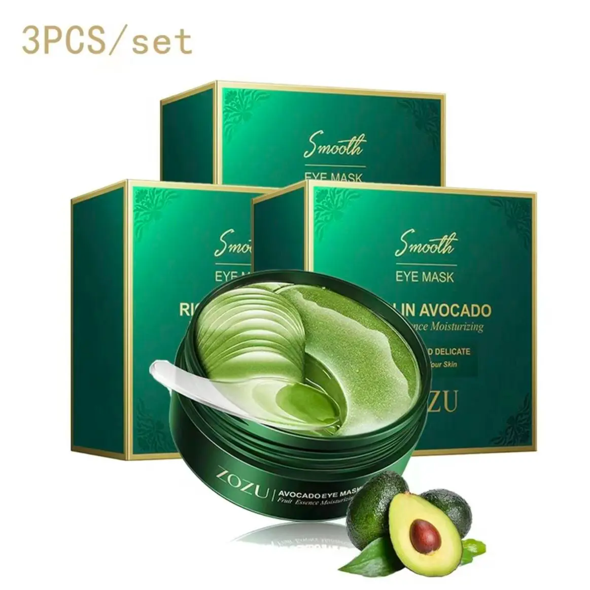 3PCS Avocado Eye Mask