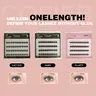 Cofier lashes No-Glue lash Clusters 40PCS - Self-Adhesive Eyelashes, Uniform length DIY lashes (10/12/14mm), Easy, Natural, Beginner-Friendly