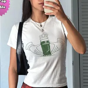 St Patricks Day Claddagh, y2k baby tee, irish fesival, gift for irish girl CSZ