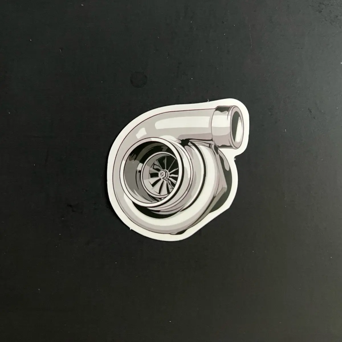 Turbo Charger Sticker - JDM Turbo Cartoon Sticker for Car Enthusiasts