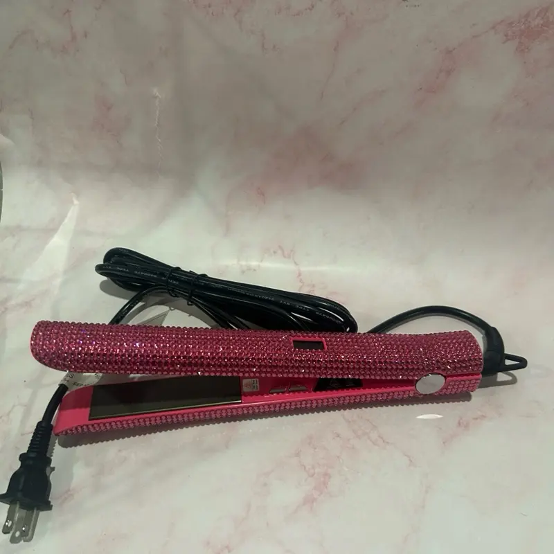 Rhinestone Embellished Hair Styling Flat Irons