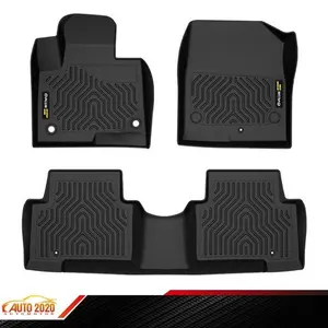 TPE 3D Floor Mats Fit For Hyundai Santa Fe 2013-18 5-Passenger Model TPE All Weather Floor Mats