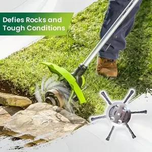 Ergonomic Standing Weeder Wheel, Manual Weed Removal Tool for Garden & Lawn Care, Durable Efficient Grass Maintenance Equipment