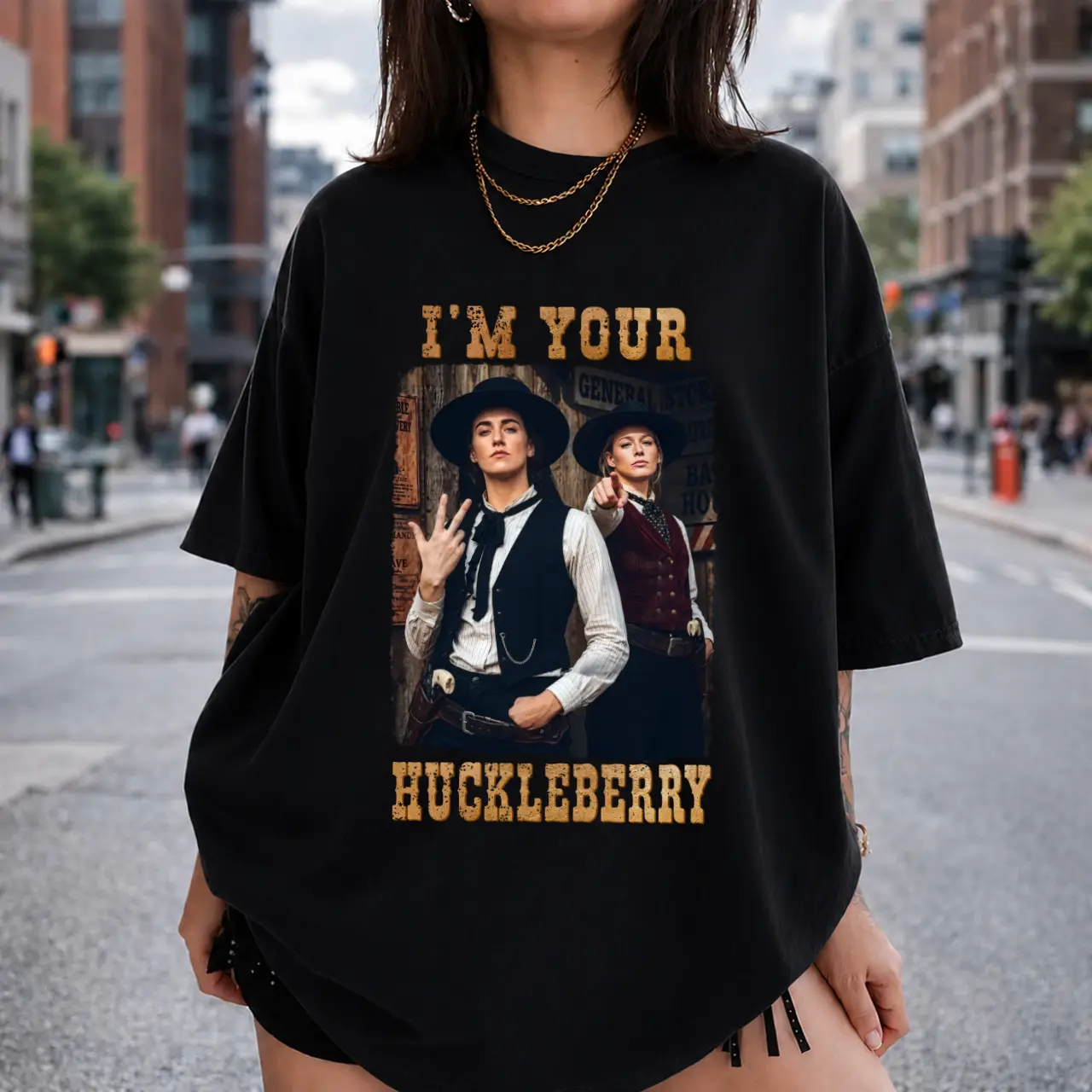 I'm Your Huckleberry T-Shirt, Sophie Cunningham and Caitlin Clark Pointing T-shirt