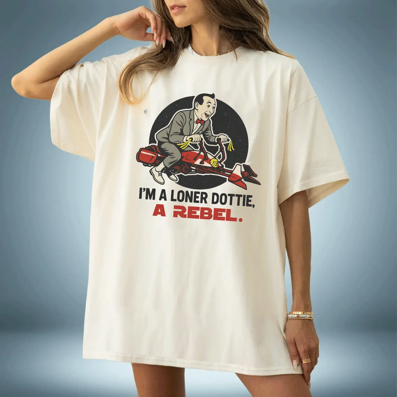 A Loner Dottie A Rebel Shirt, Pee Wee Shirt, Pee Wee Fan, Bike Shirt, Funny Shirt, Pee Wee Herman Fan