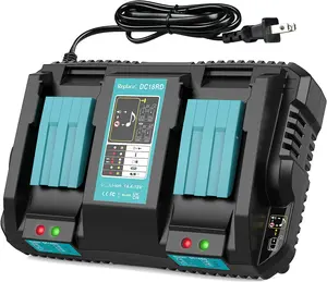 For Makita 18 Volt LXT Li-Ion Dual Port Rapid Optimum Battery Charger DC18RD NEW