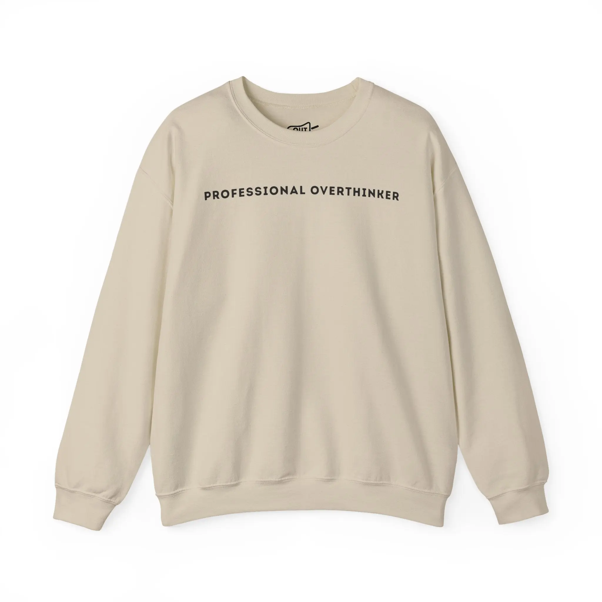 Professional Overthinker Simple Cozy Crewneck Statement Sweatshirt