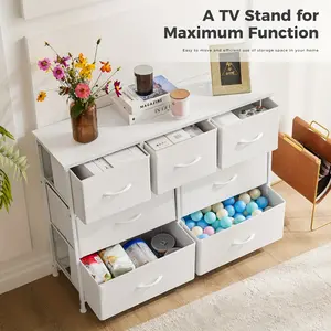 Seasonal promotion 7-Drawer Floor-Mount Metal Storage Closet Chest - Ample Space for Bedroom, Living Room, Entryway Organization - Sturdy and Versatile Furniture Storage Organizers