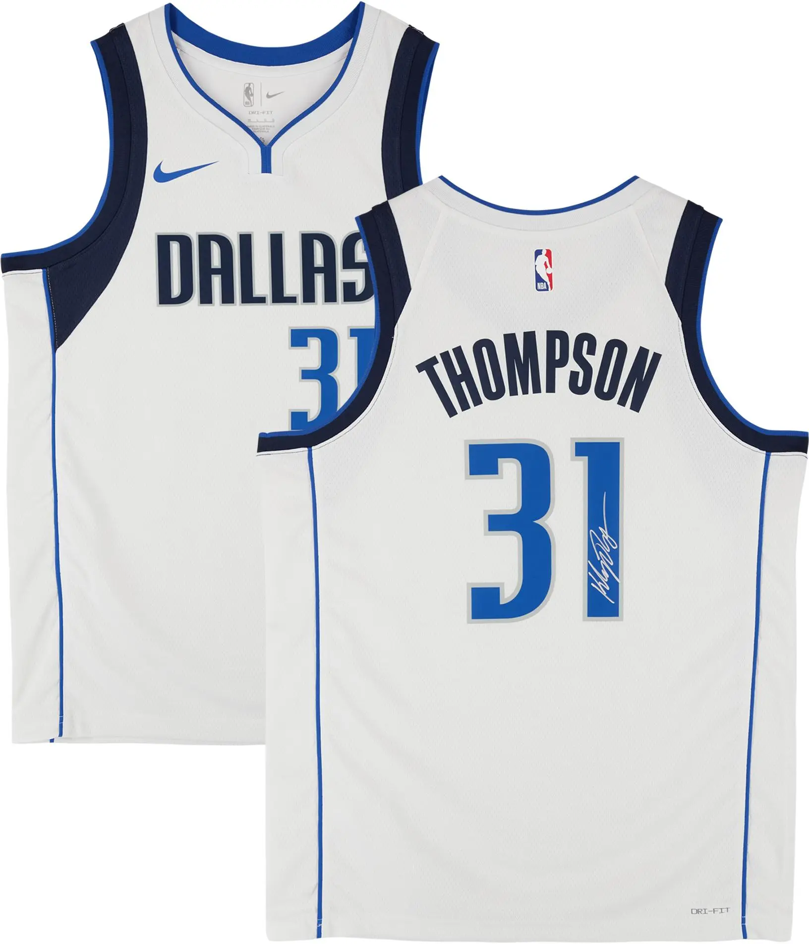 Klay Thompson Dallas Mavericks Autographed Nike White Association Swingman Jersey - Fanatics Authentic Certified