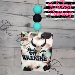 Should Have Come With A Warning Country Western Car Hanging Scented Car Air Freshener Freshie Cute Western Car Accessories Decor Car Charm Girl Car Items
