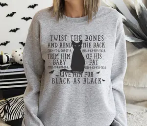 Twist The Bones / Black As Black Unisex Crewneck Sweatshirt