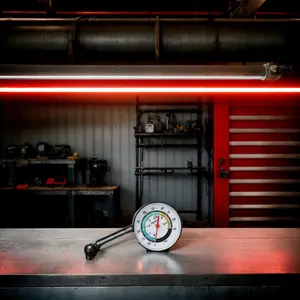 Mini Digital Tire Pressure Gauge - Accurate PSI/BAR Reading with Analog Dial Tester, Universal for Car, Motorcycle, Bicycle, Truck Wheels (0-100 PSI Range)