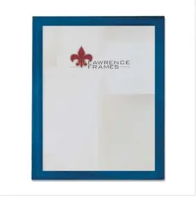 212 MAIN 8x10 Blue Wood Frame - Gallery-Ready, Wall Mount Photo Frame with Studio Look, Baby & Maternity Decor for Wall Display
