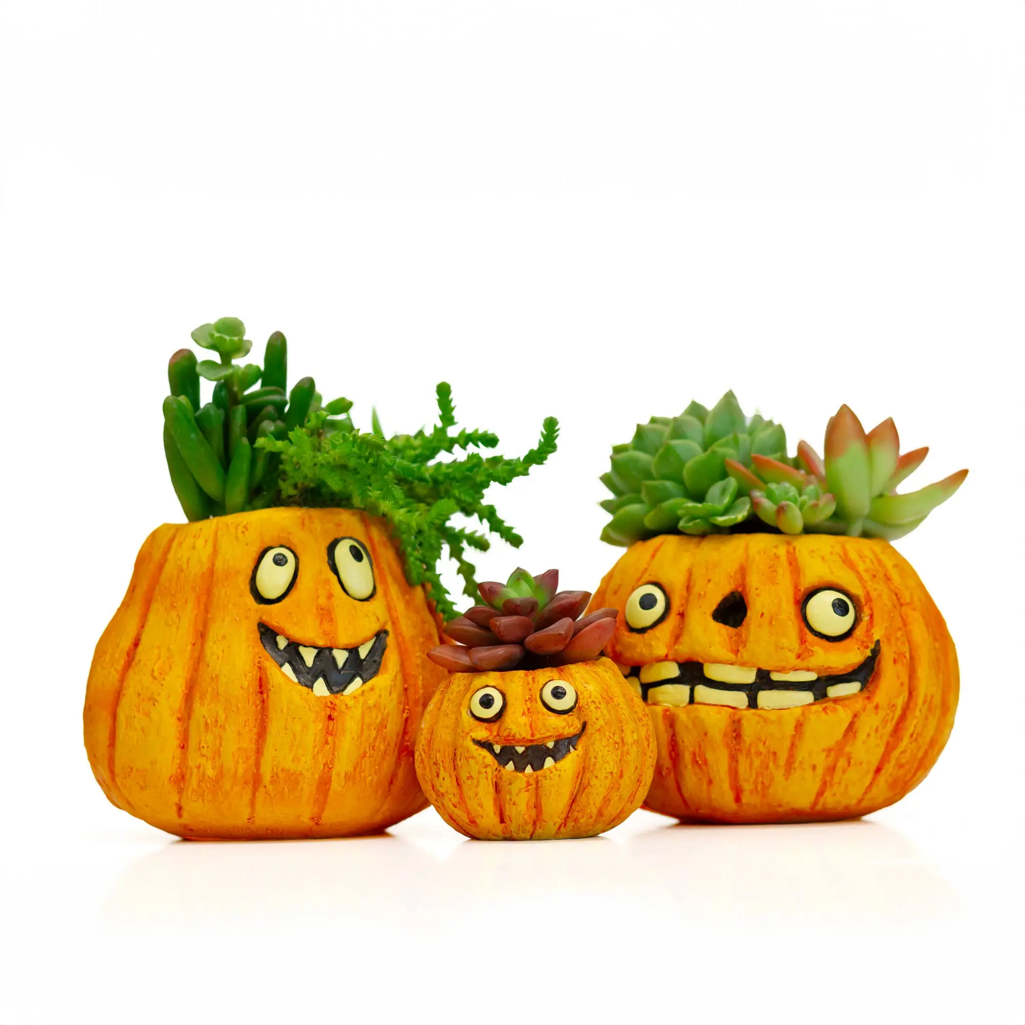 Blobhouse 3pc Pumpkin Family Planter Set - Halloween Blobs