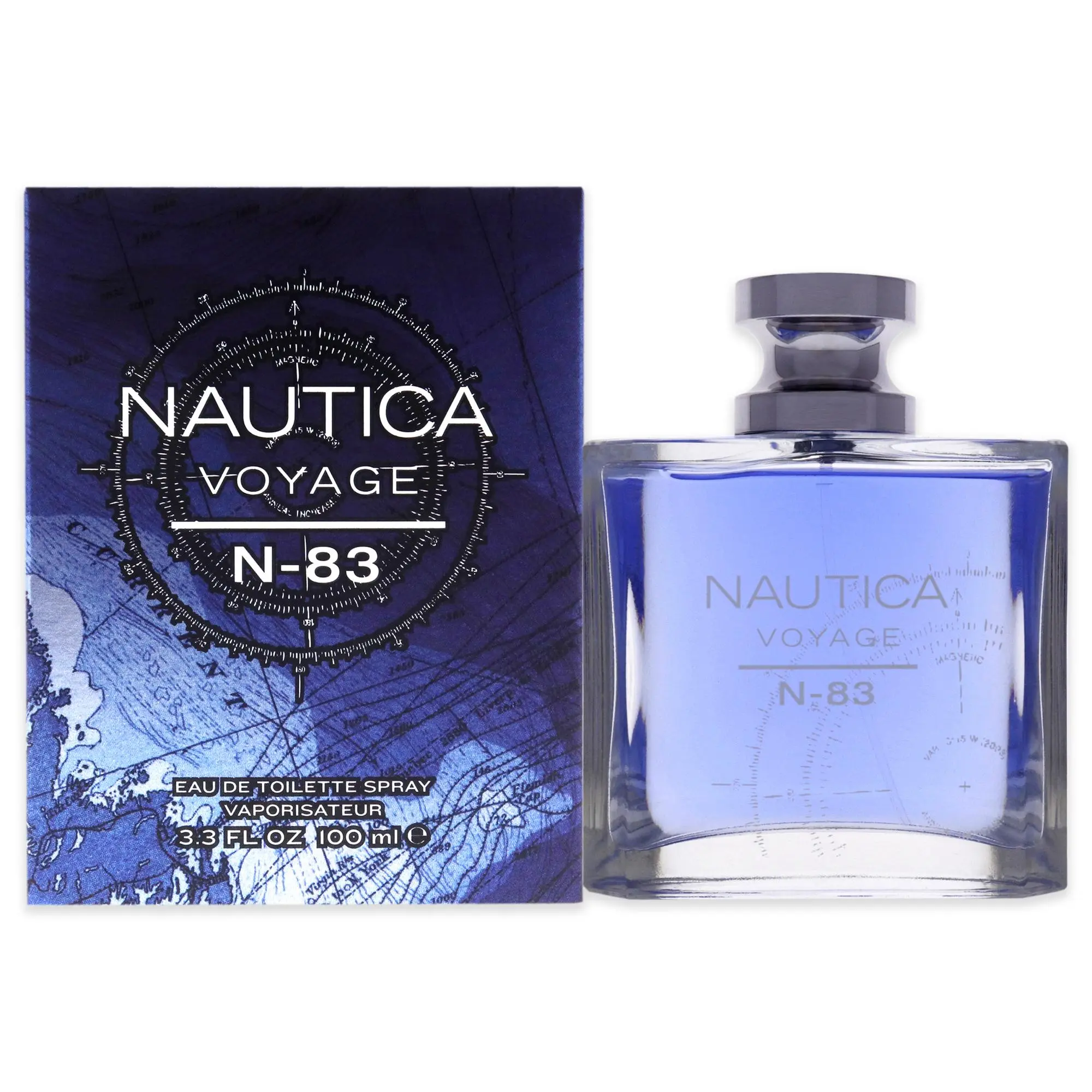 Nautica Voyage N83 Eau de Toilette Spray for Men, Classic Fragrance with a Fresh and Crisp Aroma for Daily Use, 3.4 fl oz, Invigorating