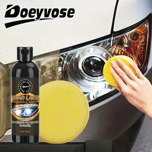 Car Headlight Restoration Fluid, Universal Heat Resistant Long-Lasting Protection, Restores Oxidation Yellowing Scratches, Enhances Crystal Coating