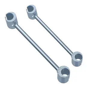 Adjustable Wrench Tool, Door Hinge Adjustment Tool, Door Hinge Repair Spanner, Double-head Door Hinge Repair Spanner Key for Round Bolt Standard Gauge