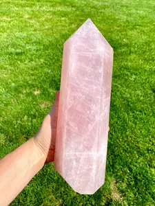Rose Quartz Point - Polished Crystal Tower - 5