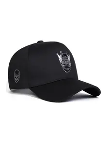 Unisex Skull Crown Baseball Hat, Adjustable Sun Protection Casual Hat, Spring & Fall Outdoor Travel Beach Vacation