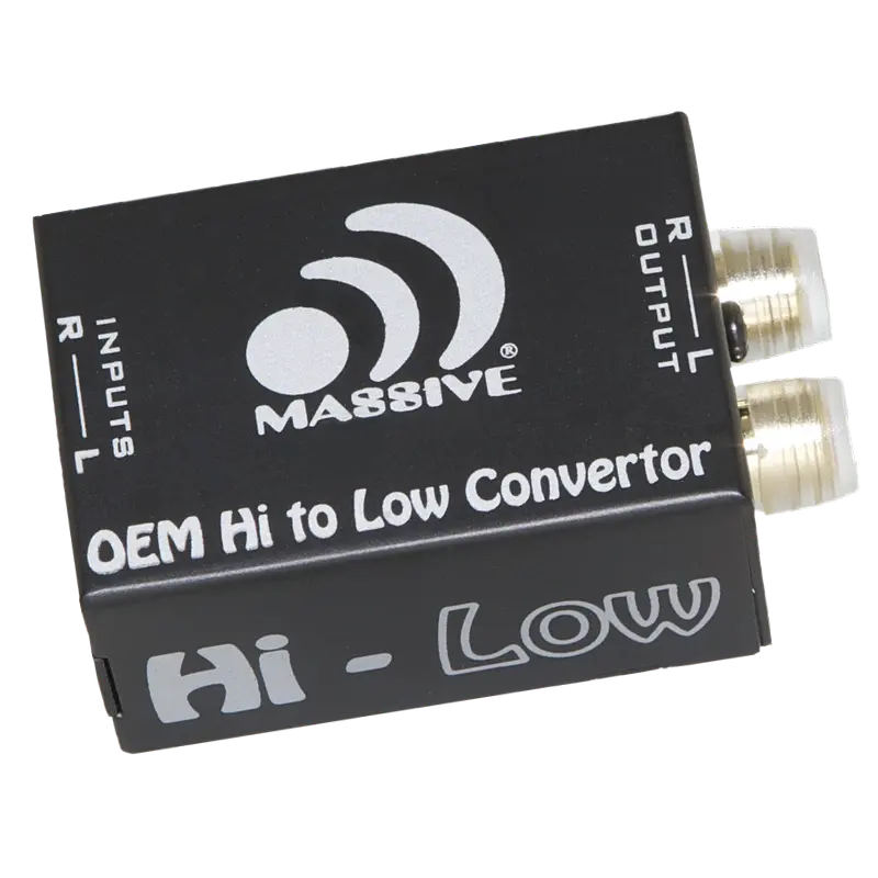 HI-LOW - 2 Channel Hi-Low to RCA Converter Audio Compact