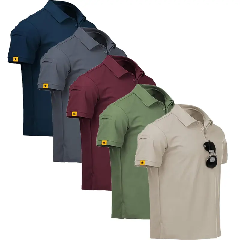 Navy blue + apricot + burgundy + army green + gray