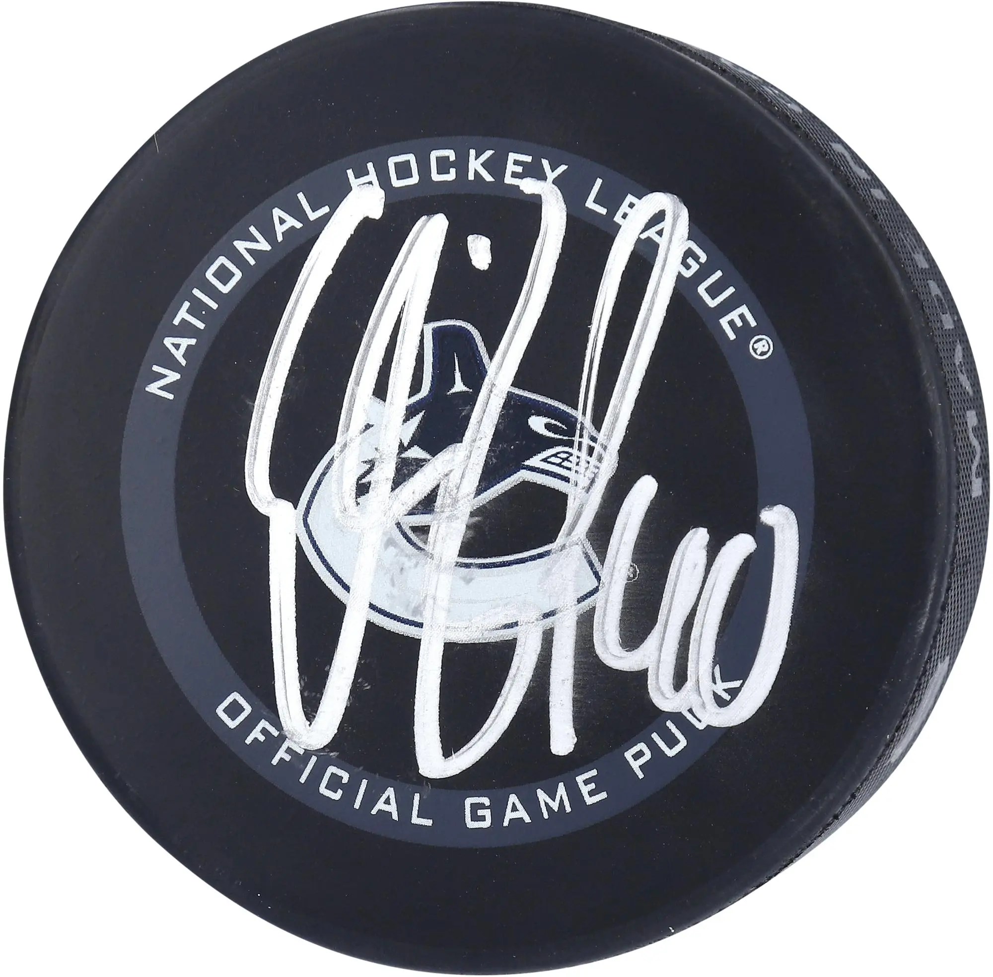 Elias Pettersson Vancouver Canucks Autographed 2021 Season Official Game Puck - Fanatics Authentic Certified
