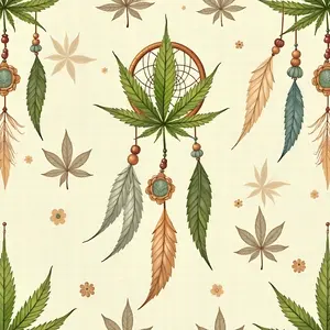 Southwestern Cannabis Pattern 10 Quilting Cotton Fabric