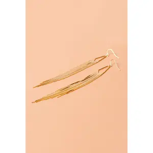 Debbie H Earrings in Gold