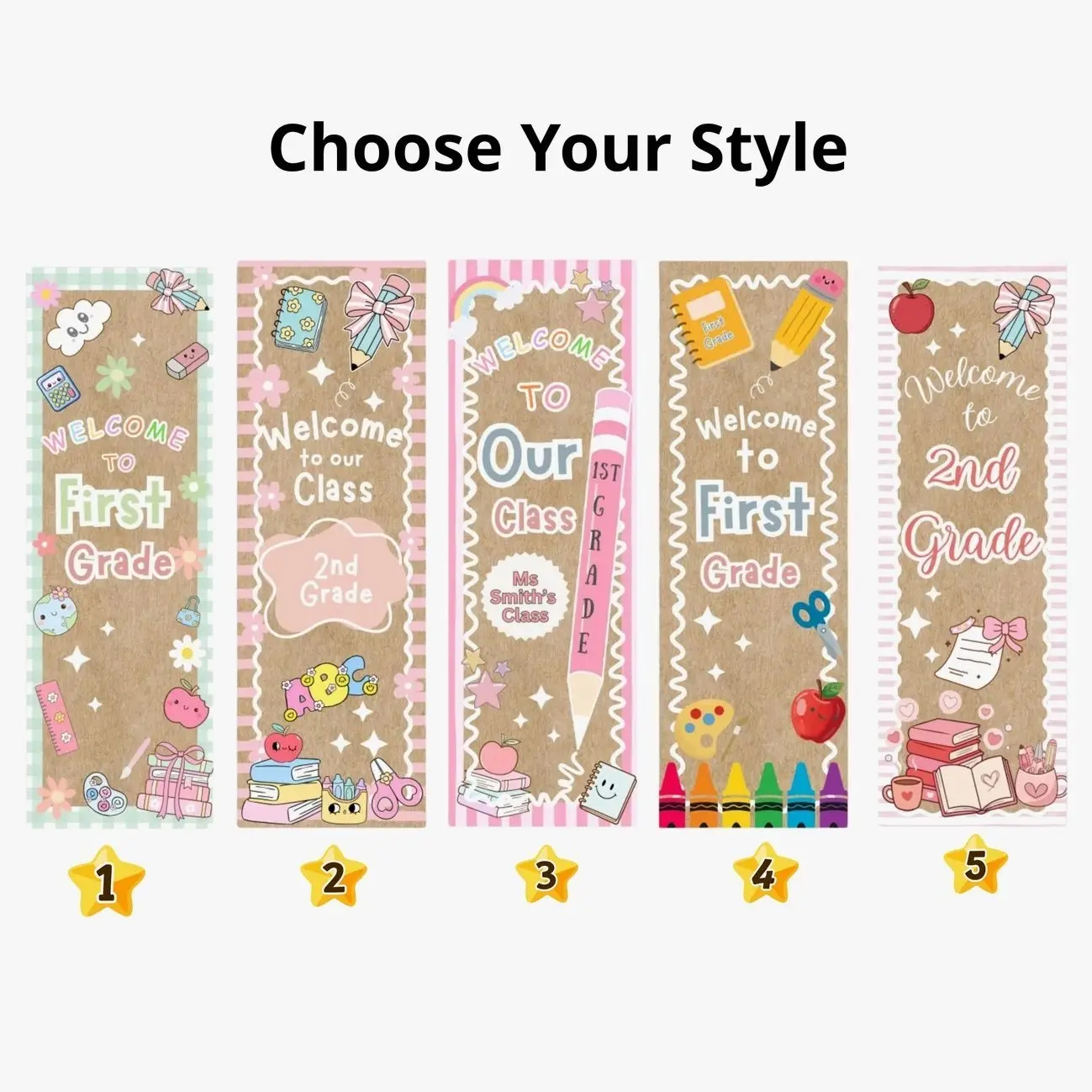 Personalized Classroom Banner Tapestry, Printable School Banners, Back to School Banner