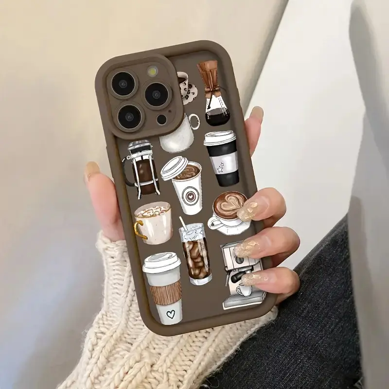 TPU Silicone Smartphone Case Casing - Protective, Shock-Resistant, Dustproof, Waterproof Protector with 2D Printing, Lens Protection for iPhone 17 Pro Max,16,16e,15,14 Plus,13,12 Mini,11,Air,X,XS - Handheld Device Gift Accessory, Accessories, Sturdy