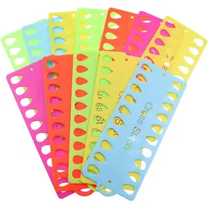 12 Pack Embroidery Floss Organizer,Cross Stitch Supplies Needlework Thread Holder Storage Tool 20 Positions Sewing Tools for Thread Craft DIY Sewing Storage (Mixcolor)