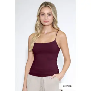 Short Length Seamless Camisole – Fitted Jersey Knit Tank Top | Made in USA