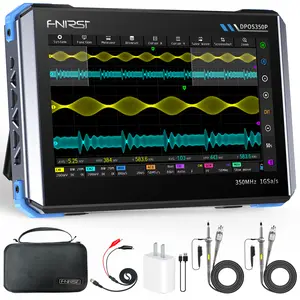 FNIRSI DPOS350P 4in1 Tablet Oscilloscope 2 Channel 350MHz Signal Generator 50MHz  Spectrum Analyzer  Frequency Response Analyzer