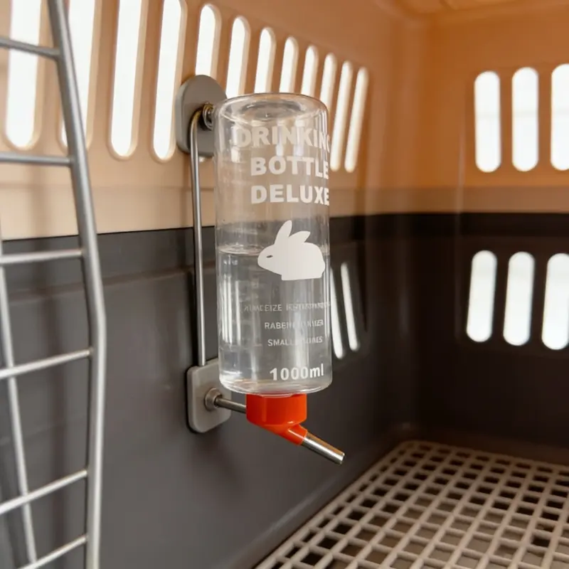 3/5pcs Easy Use Hanging Pet Water Bottle, Mess-Free Drinking Dispenser for Rabbits Guinea Pigs